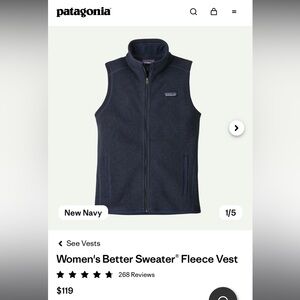 Patagonia Navy Fleece Jacket